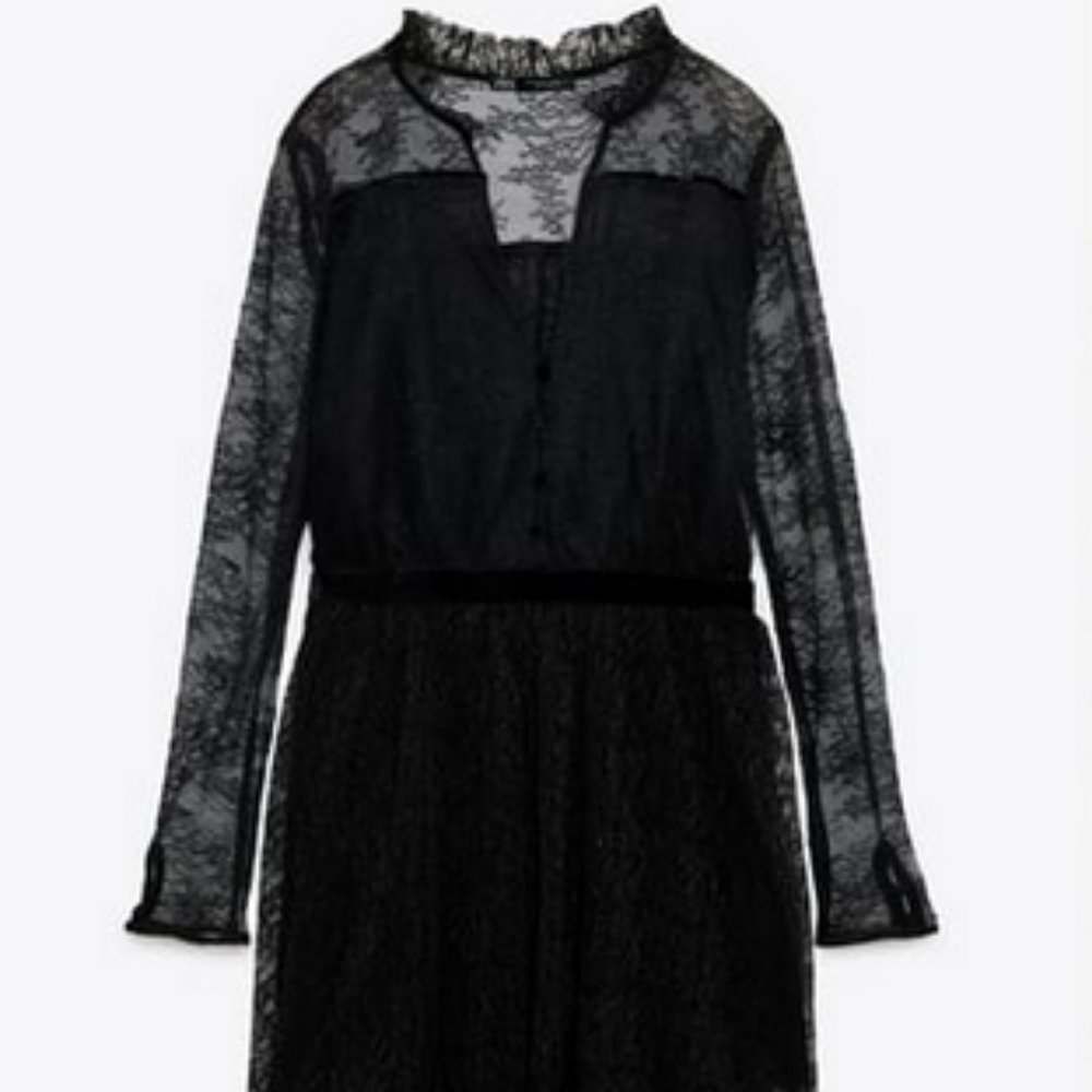 Black lace dress